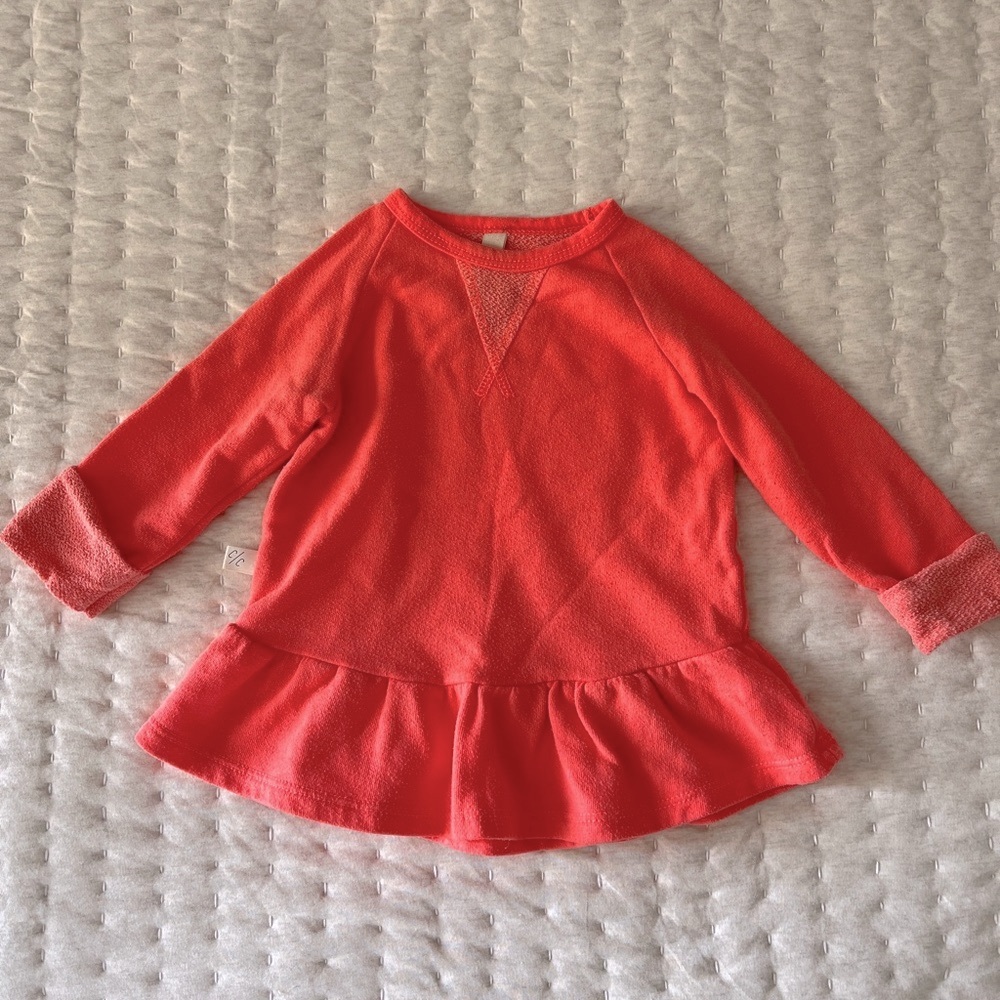 Childhoods Peplum Sweatshirt 12-18m Neon